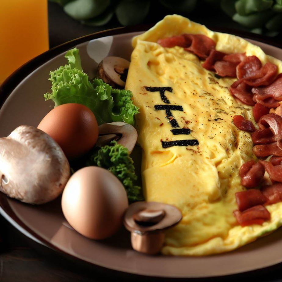 Fit omlet z odżywką białkową